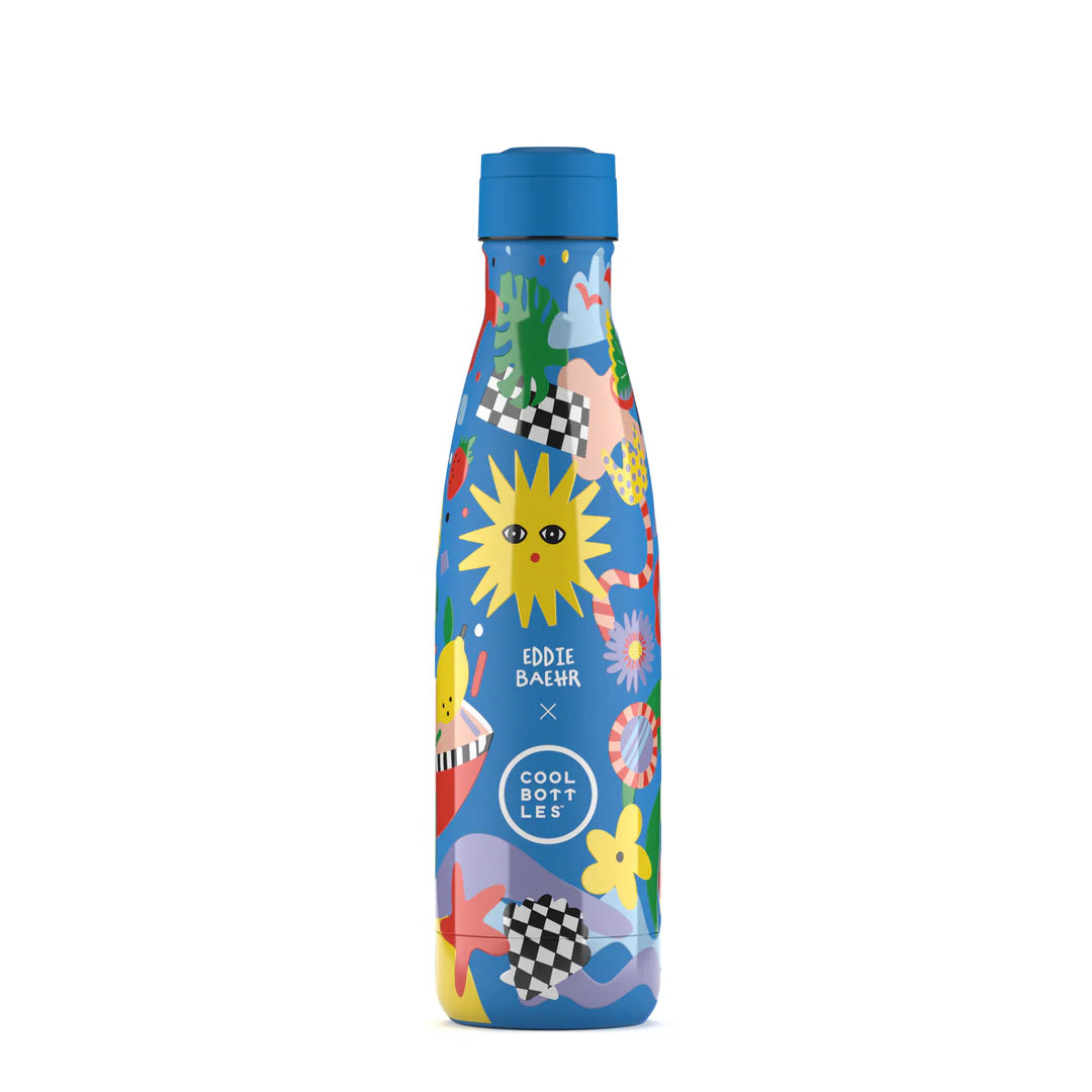Botella acero inoxidable térmica 500ml Cool Bottles XCLUSIVE - Eddie Baehr - Sunshine Fiesta