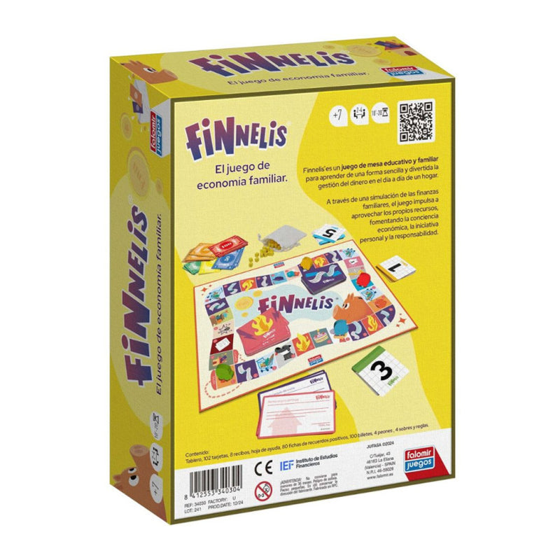 Juego de mesa Finnelis - Juego de economía familiar