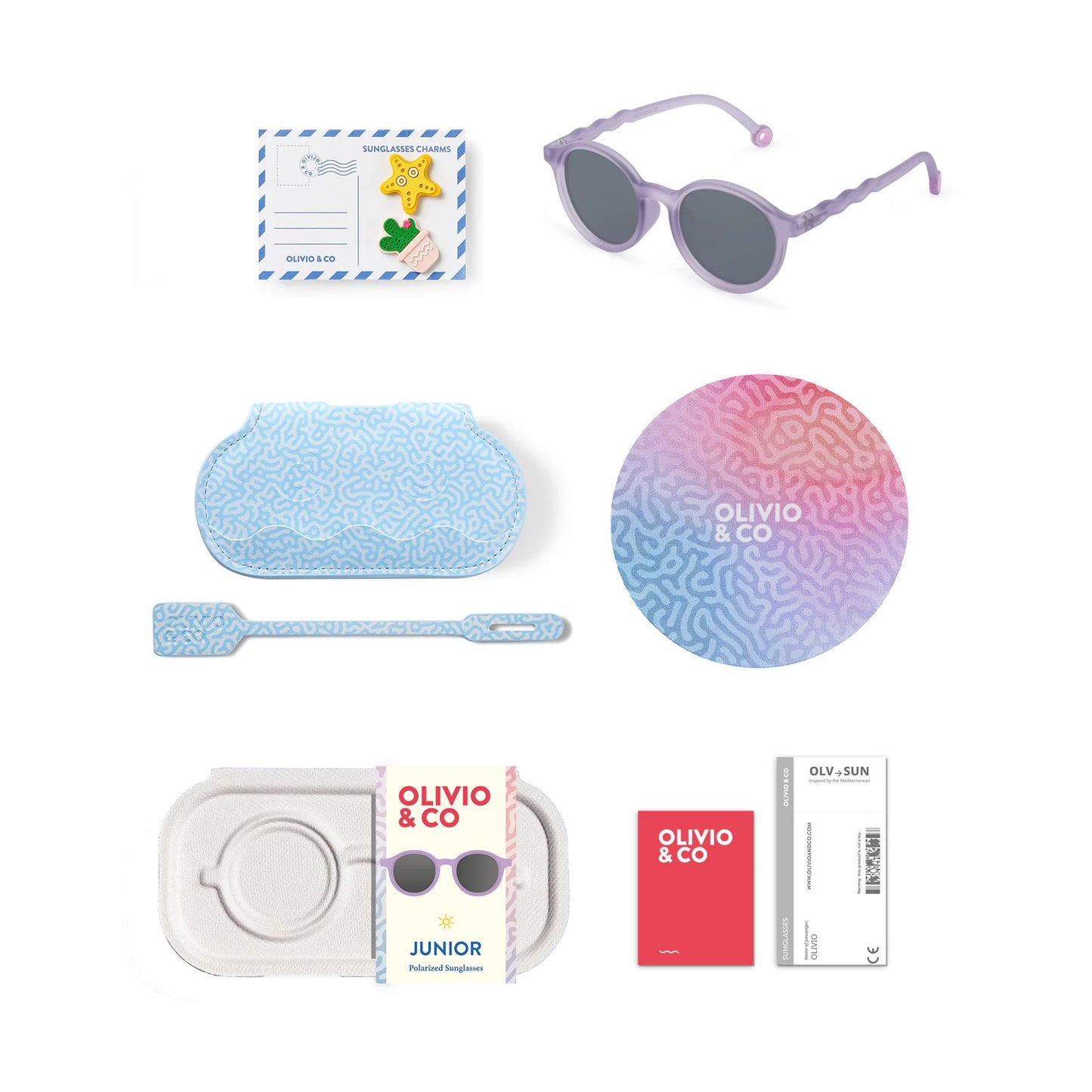 Gafas de Sol OLIVIO & CO - Oval Purple Coral