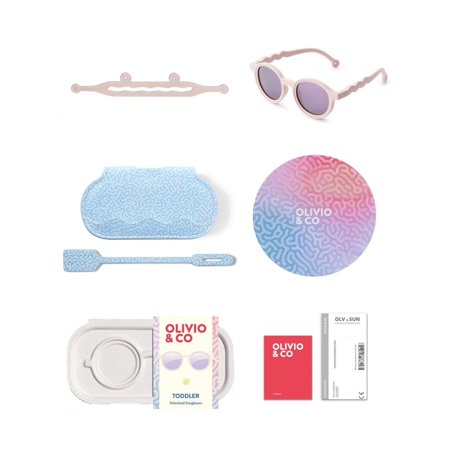 Gafas de Sol OLIVIO & CO - Toddler 18-36m Oval Coral Blush