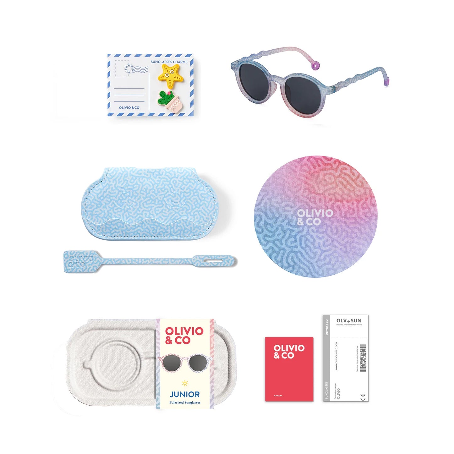 Gafas de Sol OLIVIO & CO - Oval Coral Fantasy