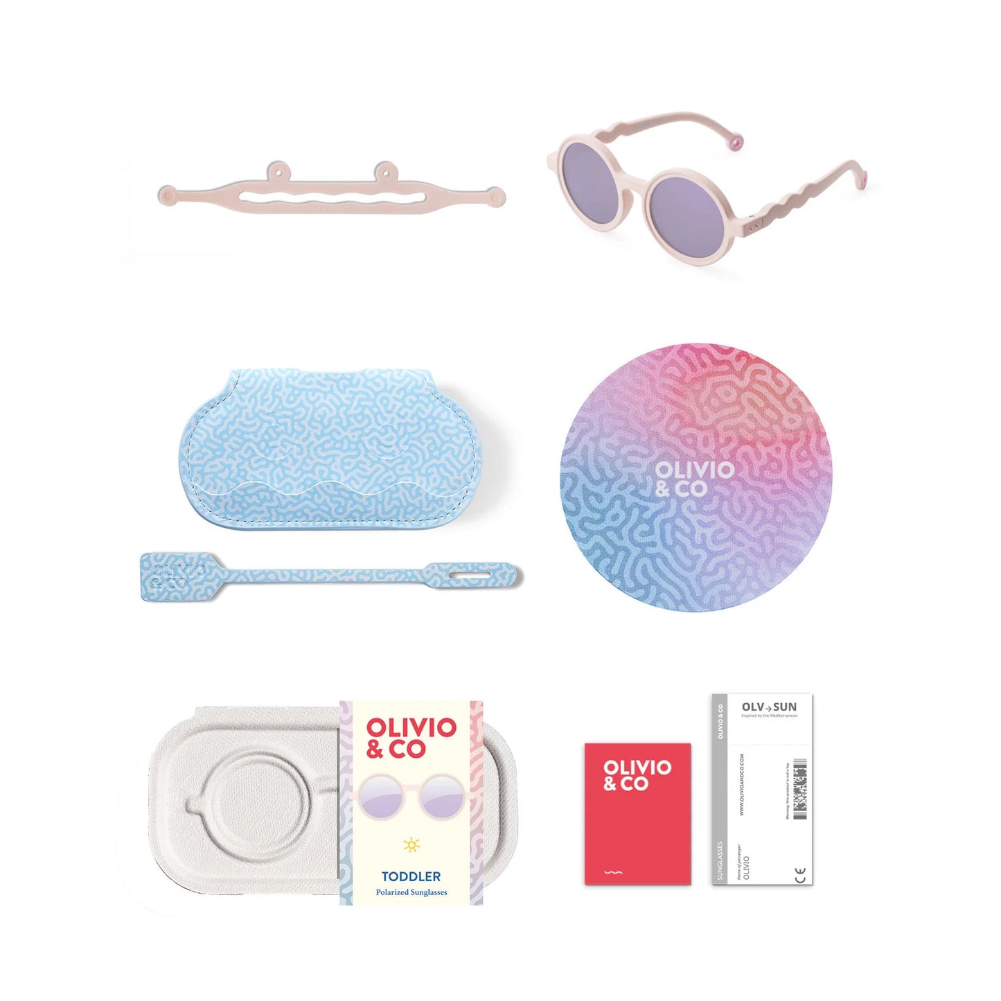 Gafas de Sol OLIVIO & CO - Toddler 18-36m Round Coral Blush