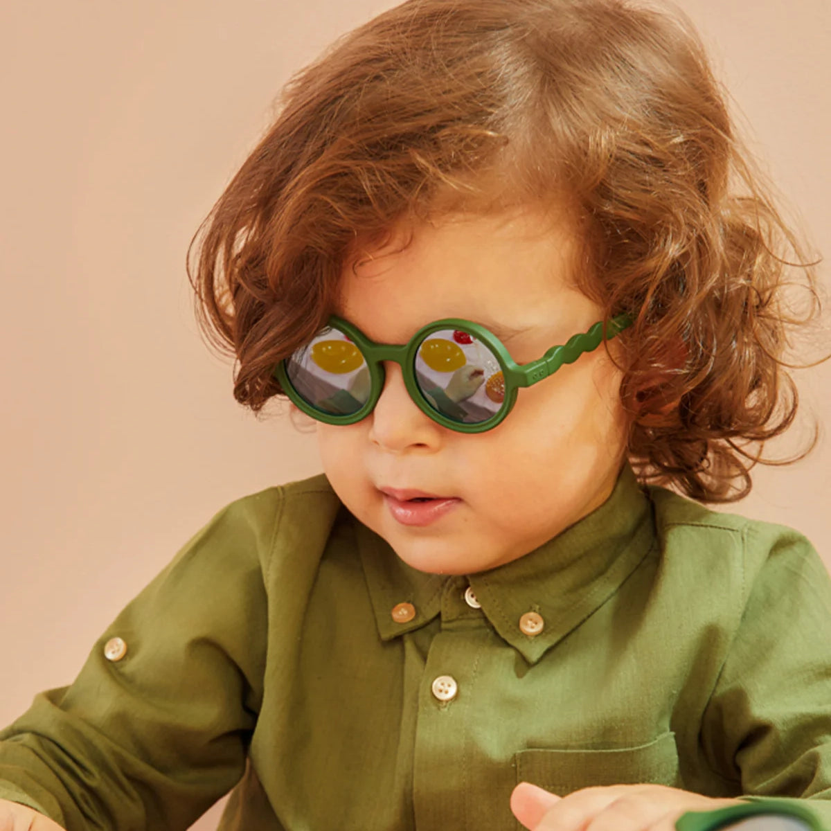 Gafas de Sol OLIVIO & CO - Toddler 18-36m Round Cactus Green
