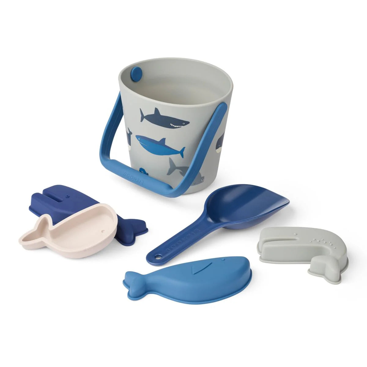 Set de playa silicona Gilma Liewood Shark / Dove blue
