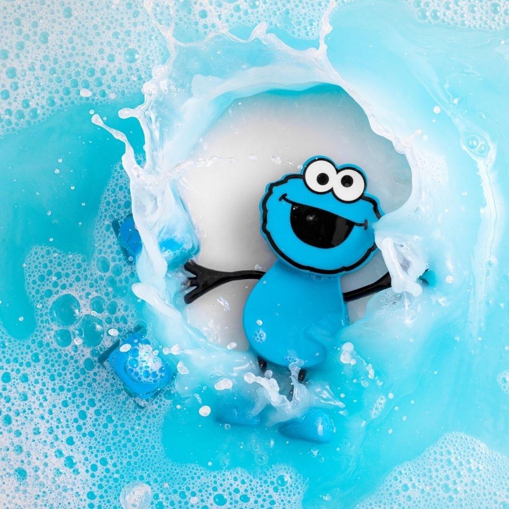 Set Cookie Monster + 2 cubos de luz azul GloPals