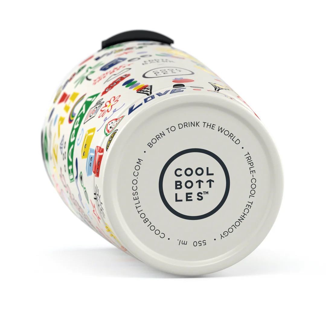 Vaso de Acero Inoxidable 550ml Cool Bottles XCLUSIVE - Eddie Baehr - Good Vibes