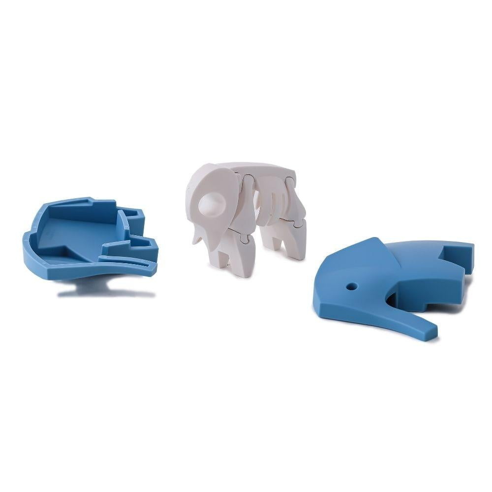 Puzzle 3D imantado Halftoys - Diorama Set Elephant