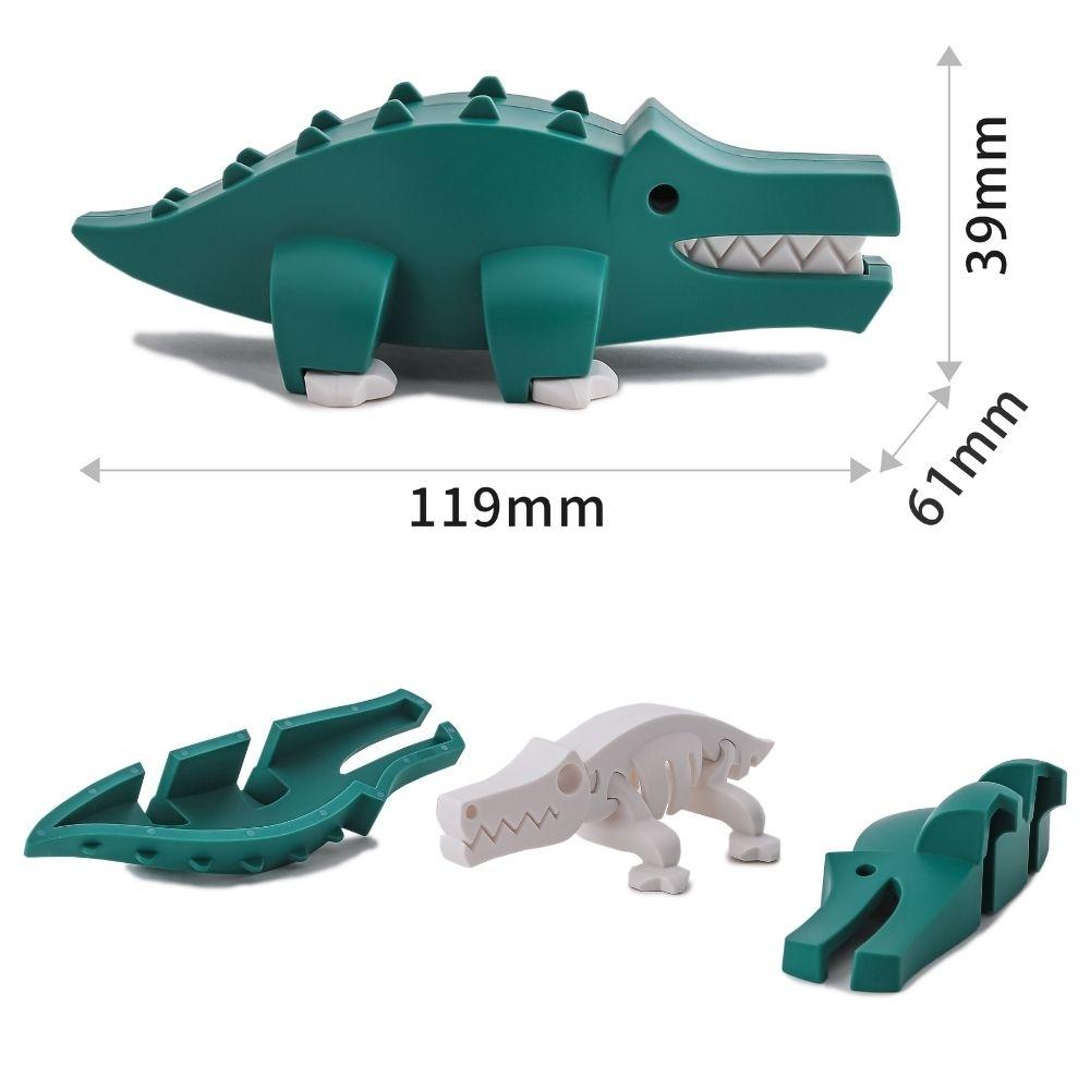 Puzzle 3D imantado Halftoys - Animal Crocodile