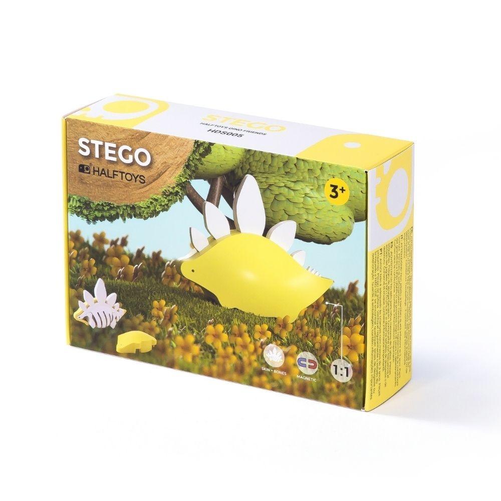 Puzzle 3D imantado Halftoys - Dino Stegosaurus