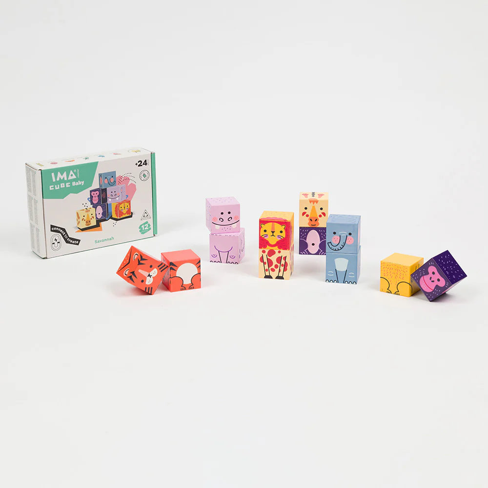 ImaCube Baby Imanix 12 piezas Braintoys