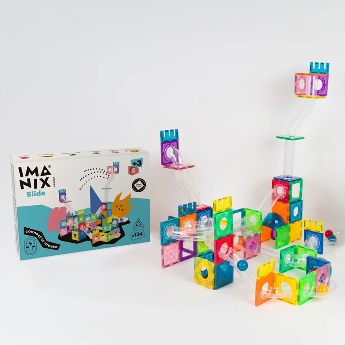 Imanix tobogán 134 piezas Braintoys