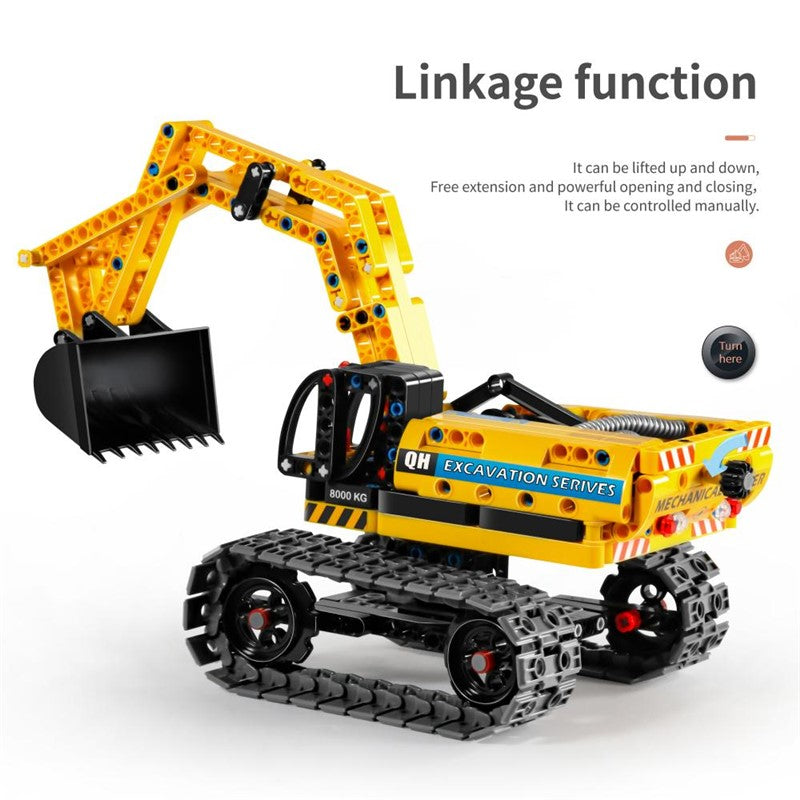 Set de construcción Excavadora y robot 2 en 1 - 342 piezas iMMaster