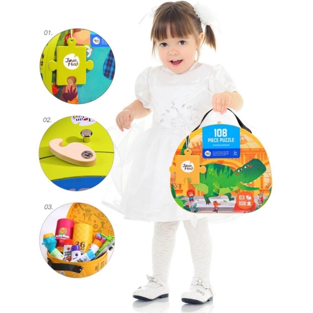 Maletín Puzzle 108 piezas JARMELO - Dinos