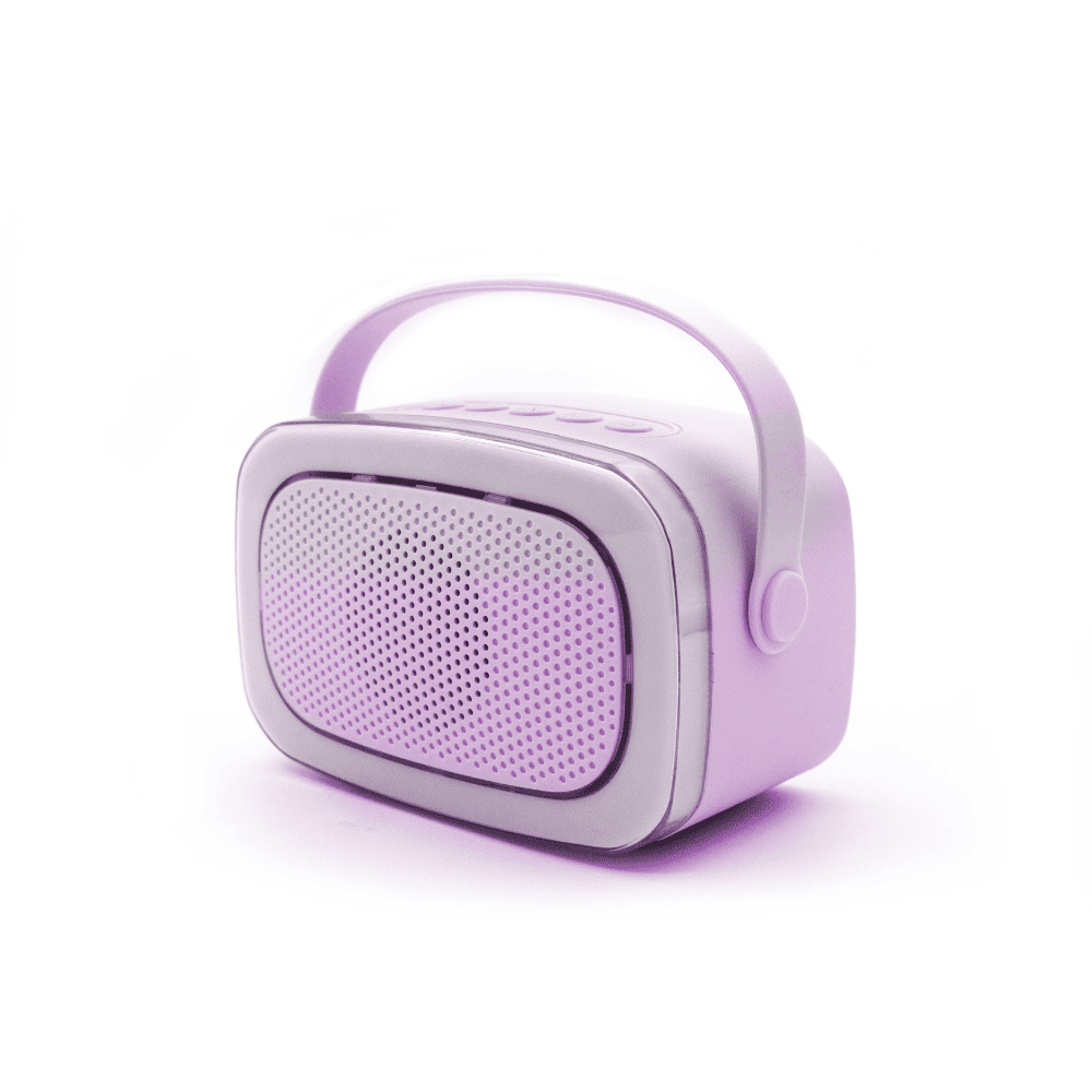 Karaoke con luz y 2 micrófonos - Lalarma Violeta