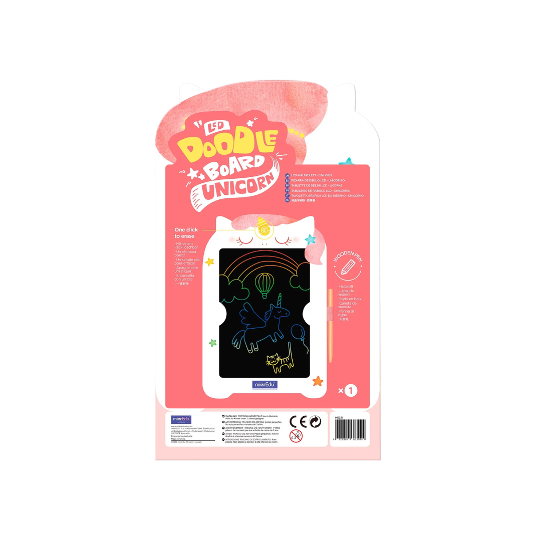 Pizarra de dibujo y escritura LCD - Unicornio MierEdu