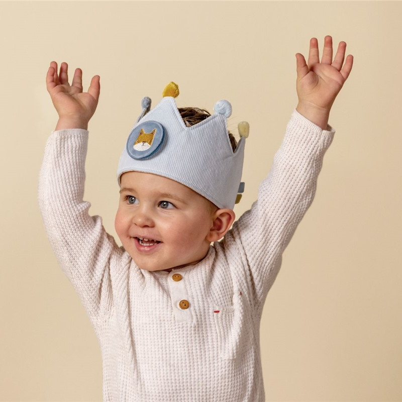 Corona de cumpleaños con números Azul Little Dutch