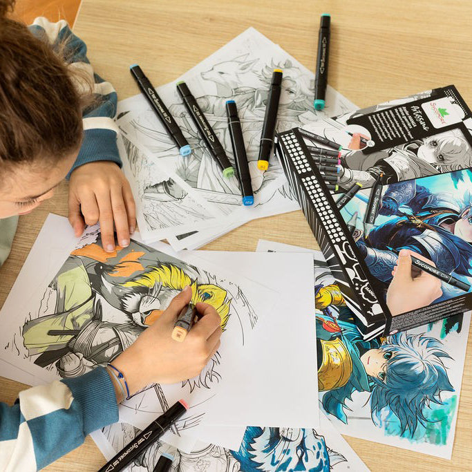 Caja creativa Manga Sycomore - Héros Guerriers