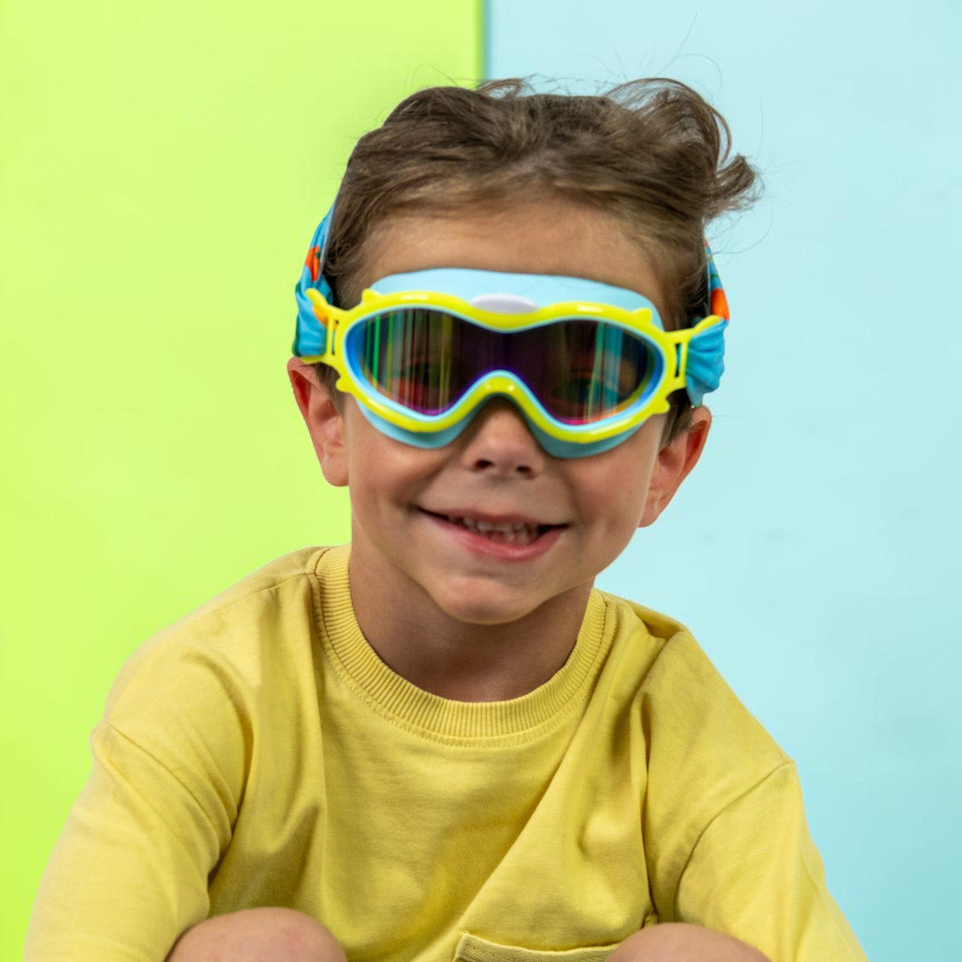 Gafas de Buceo con turbante Fun Water - BabyMask Amarillas / Frutas