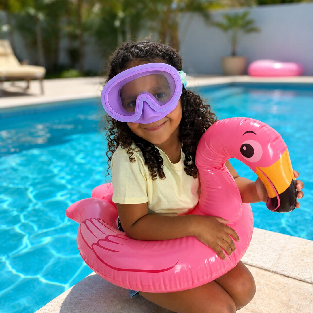 Gafas de Buceo con turbante Fun Water - JuniorMask Morada / Sirenas