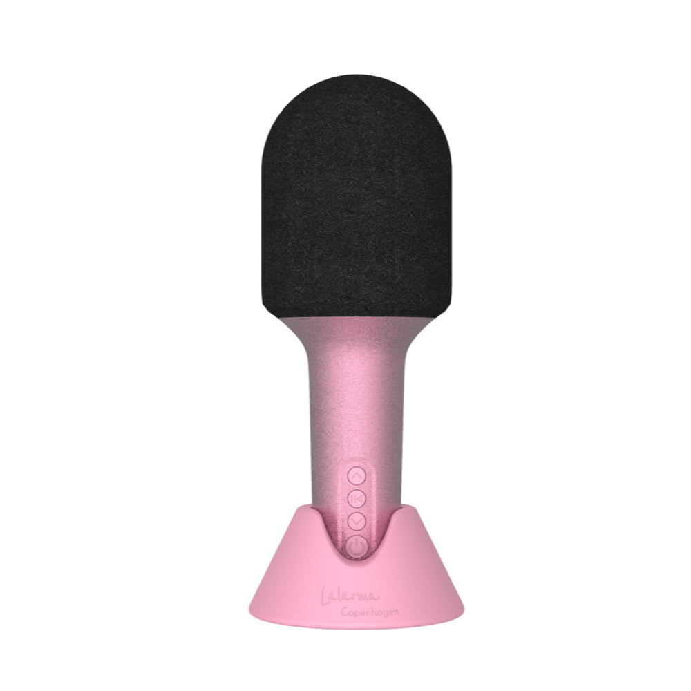 Micrófono altavoz con purpurina - Lalarma Rosa