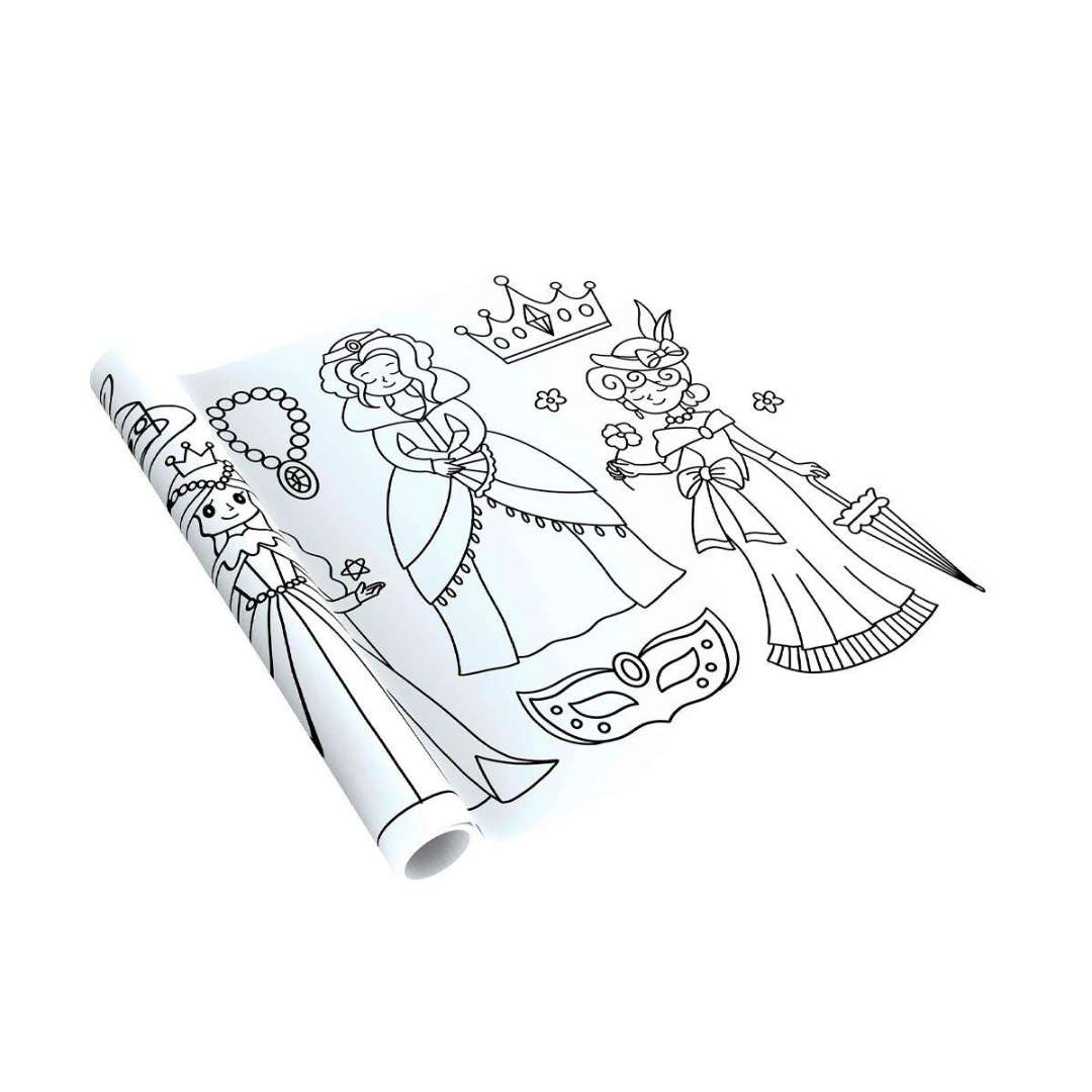 Rollo Gigante para Colorear Princes MierEdu