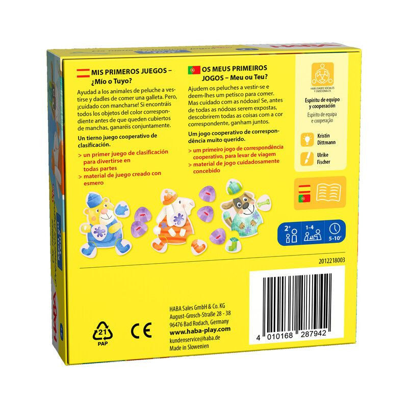 Mis primeros juegos ¿Mío o Tuyo? - Haba