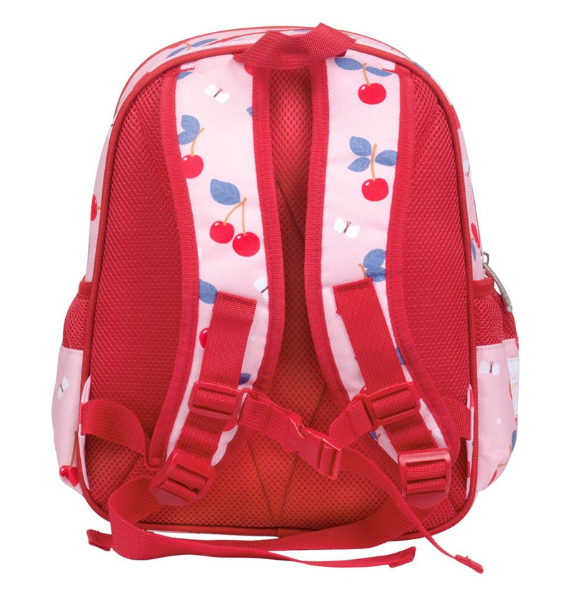 Mochila con bolsillo térmico - A Little Lovely Company Cerezas