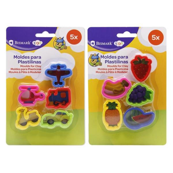 Pack moldes para plastilina Bismark