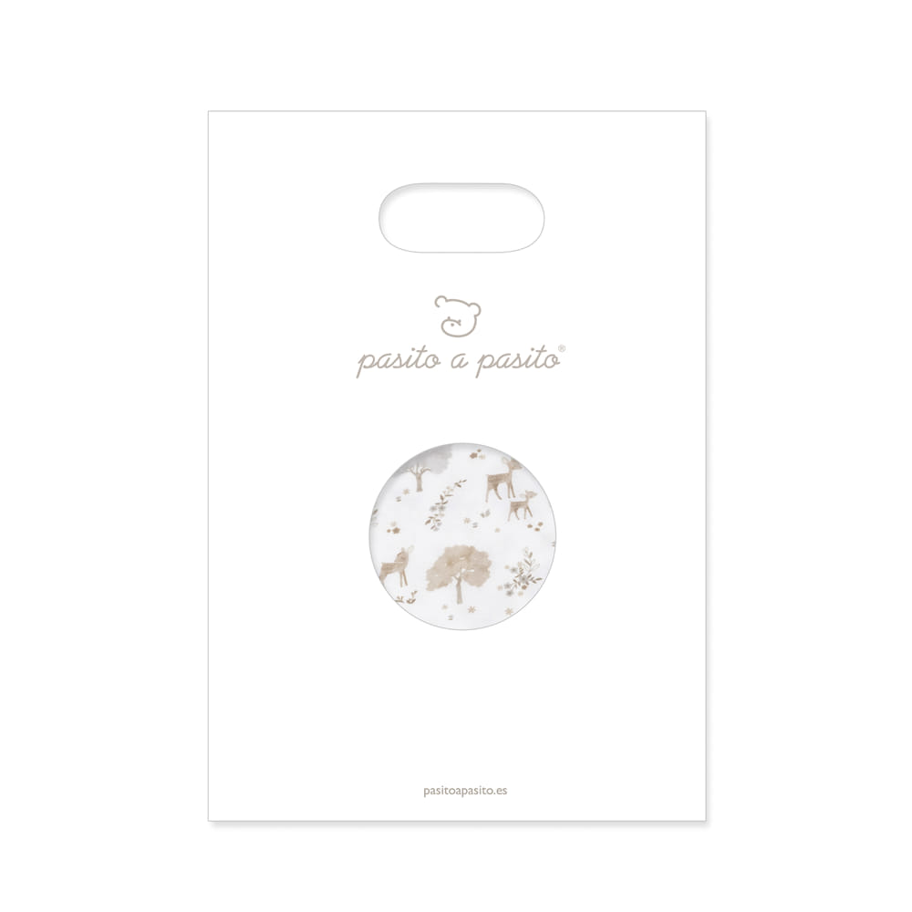 Muselina de bambú 120x120 Pasito a Pasito - Nara