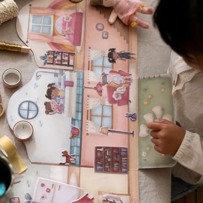 Libro de pegatinas Little Dutch - Rosa's house