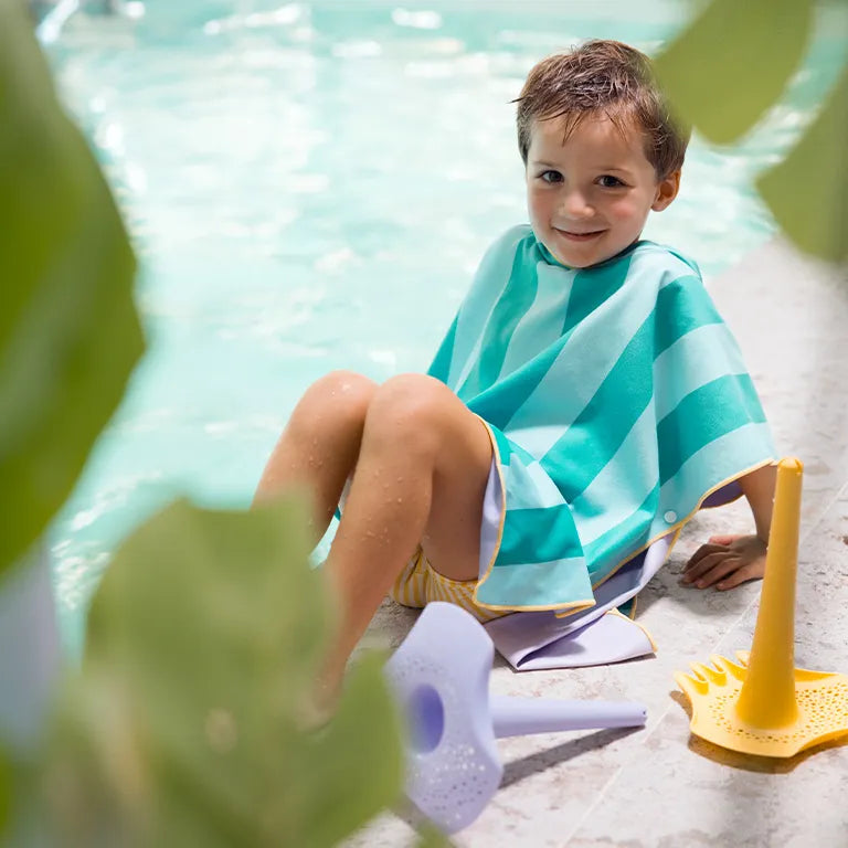 Poncho de Playa Microfibra Quut - Lagoon.
