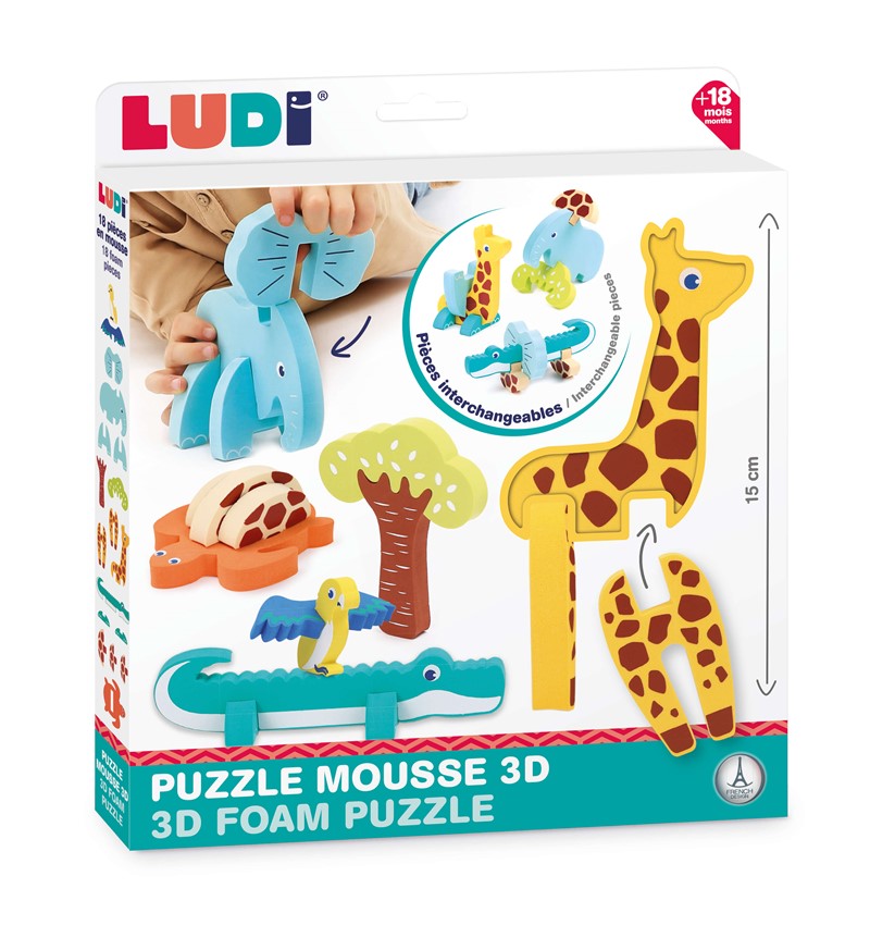 Puzzle de espuma 3D Ludi