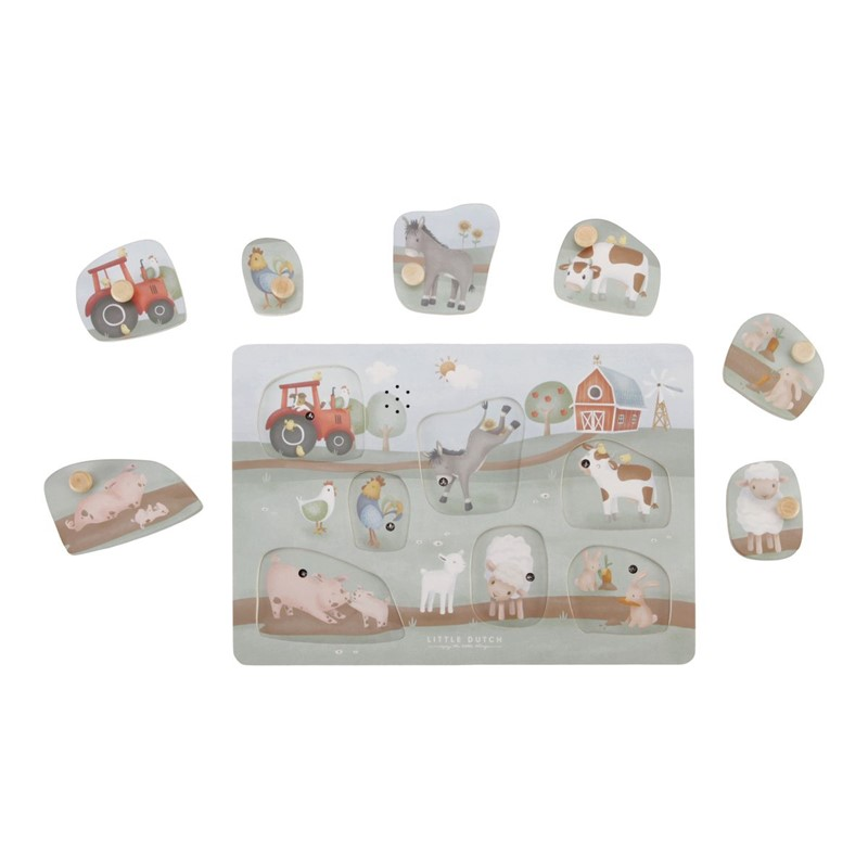 Puzzle con sonido Pequeña Granja Little Dutch