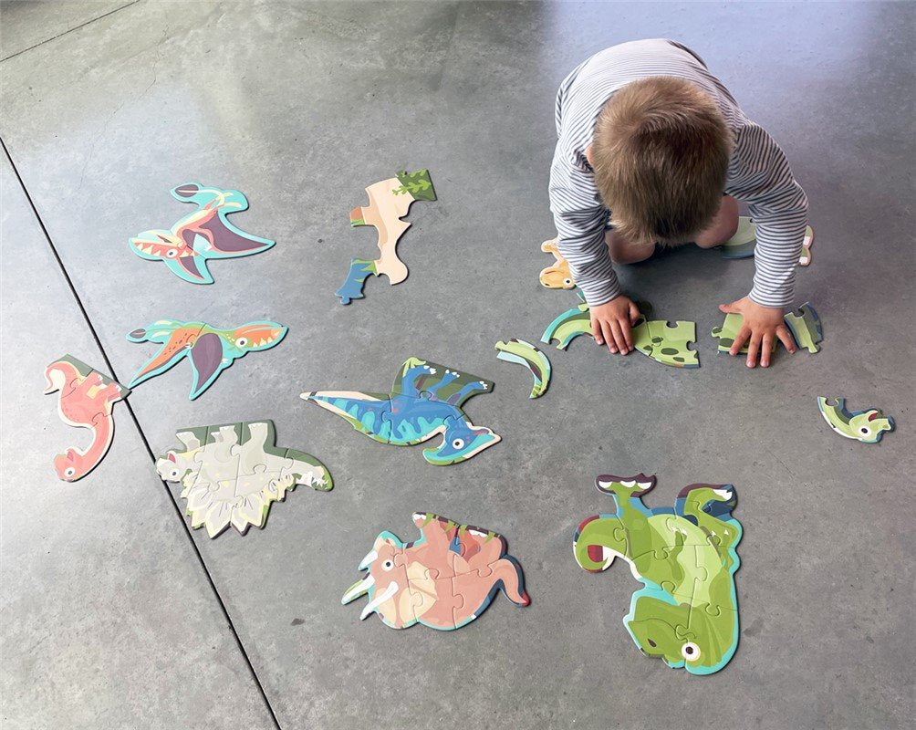Puzzle evolutivo 2 en 1 Dinosaurios - Scratch