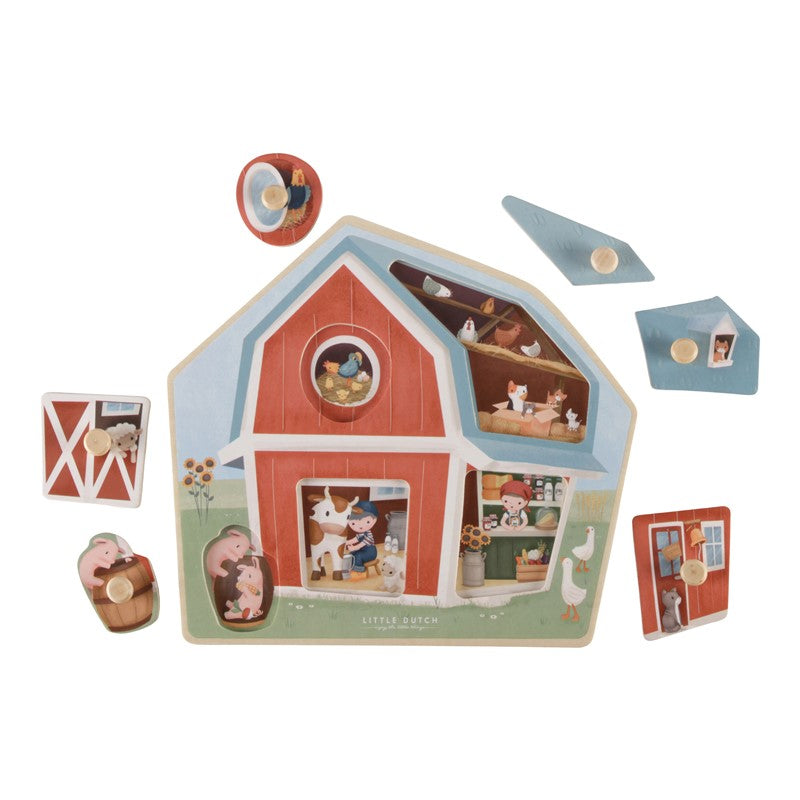 Puzzle Madera Pequeña Granja Little Dutch