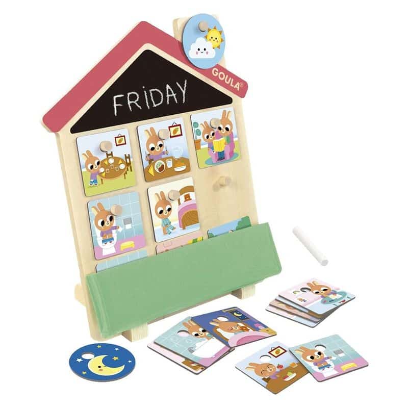 Juego rutinas diarias con formas - Goula