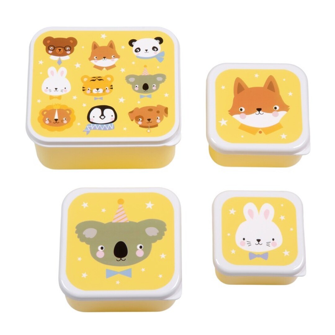 Set cajas almuerzo - A Little Lovely Company Animales