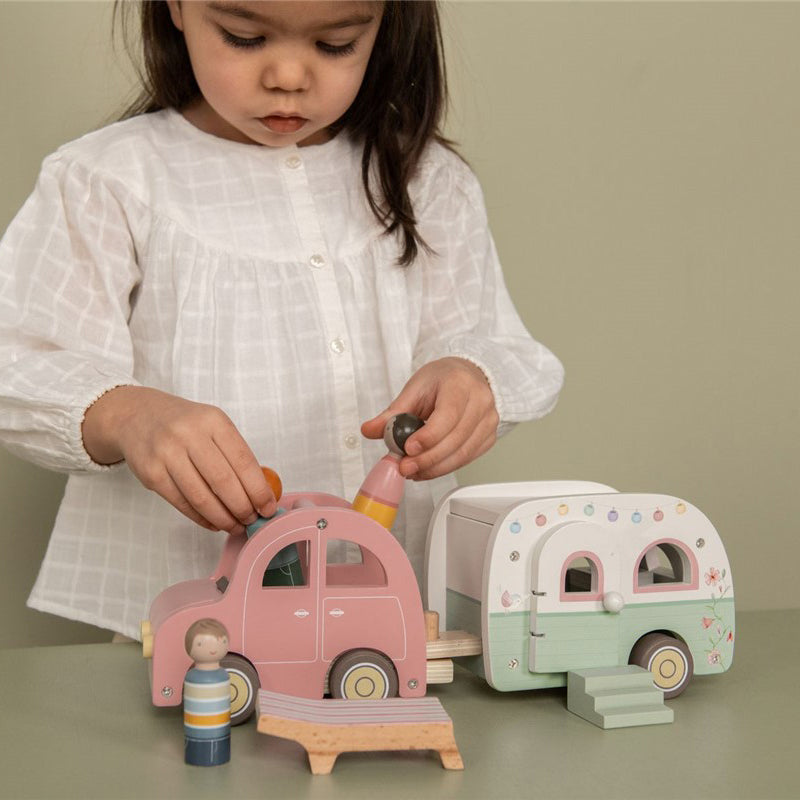 Set coche y caravana Little Dutch