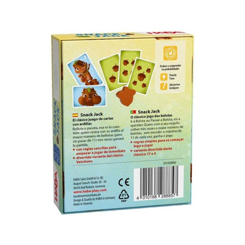 Juego de cartas Snack Jack - Haba