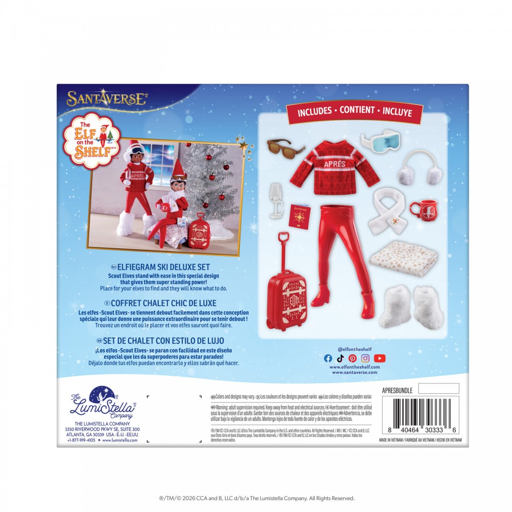 The Elf on the Shelf. Vestuario Magic Freeze, Après Ski