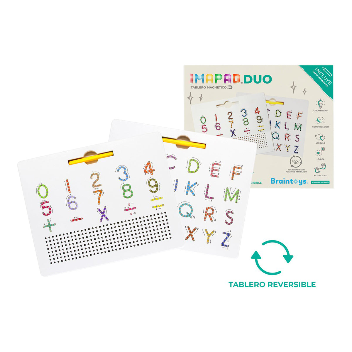 Imapad duo letras y números Braintoys