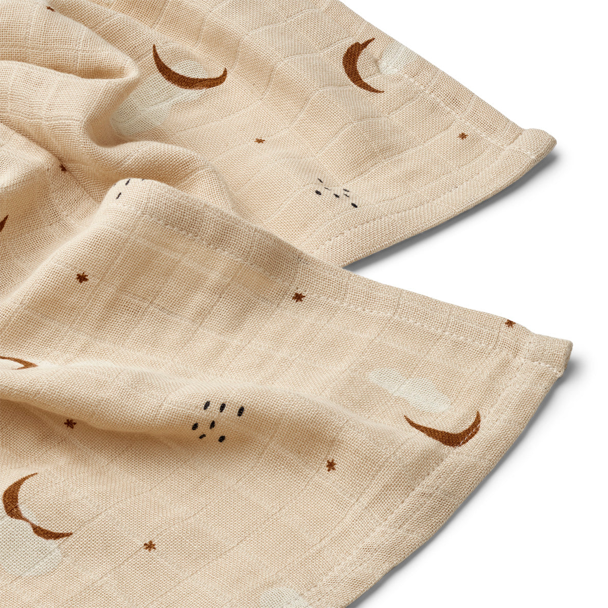 Pack 2 muselinas de algodón 65x65 Liewood Lewis Stargazer/Foggy Mix