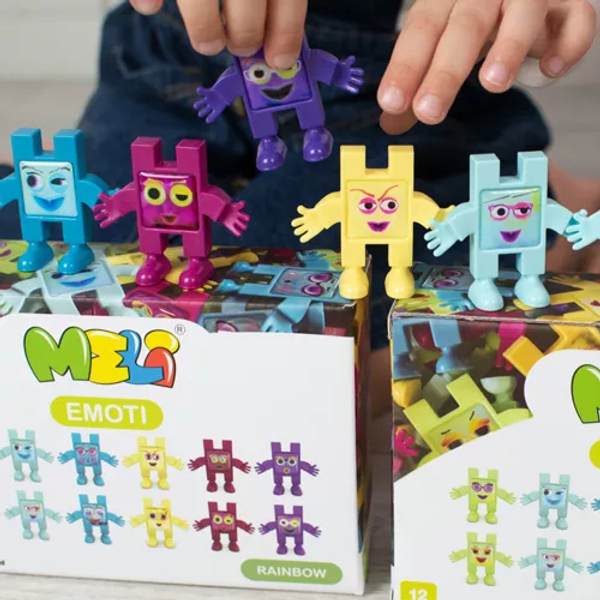 Bloques Meli Emoti Rainbow 12 pcs