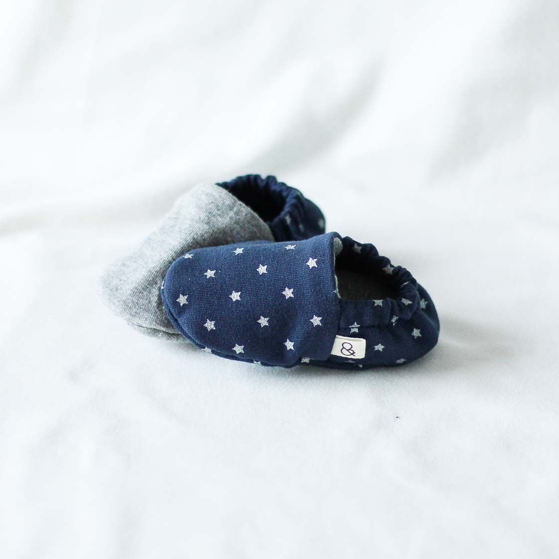 Calzado suela blanda reversible Mamis&Minis Marine estrella