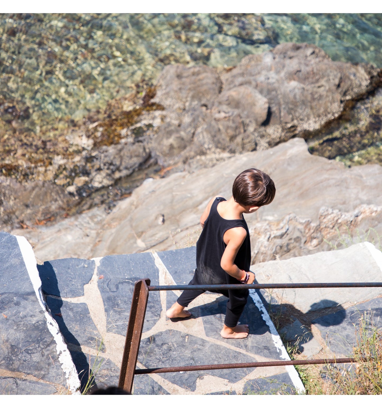 Mono verano black Mini Onesie