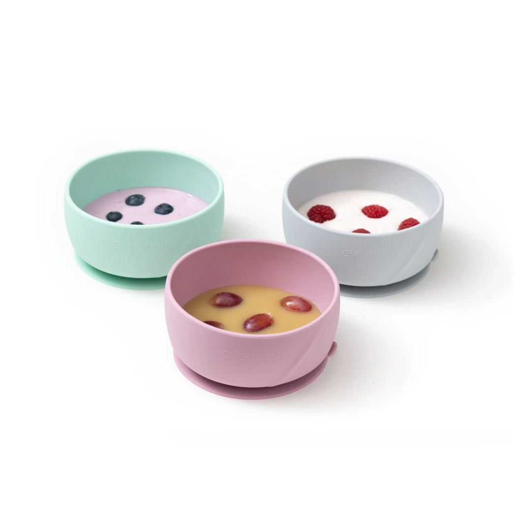 Bol de silicona con ventosa Everyday Baby Rosa