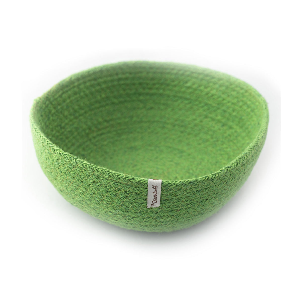 Cesta artesanal de Yute color verde The Dida