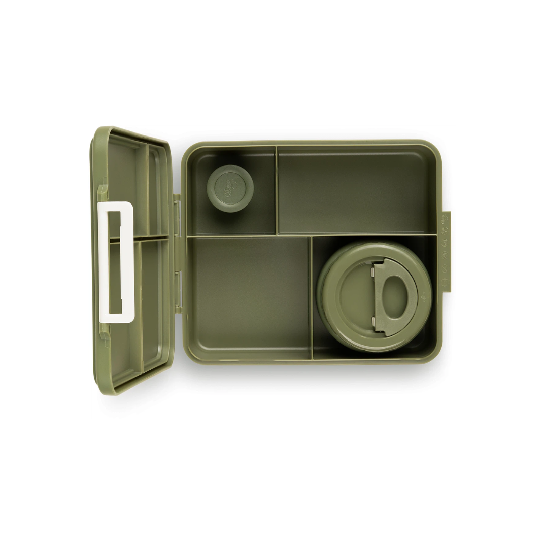 Fiambrera grande de tritán + termo sólido 250ml Citron Verde