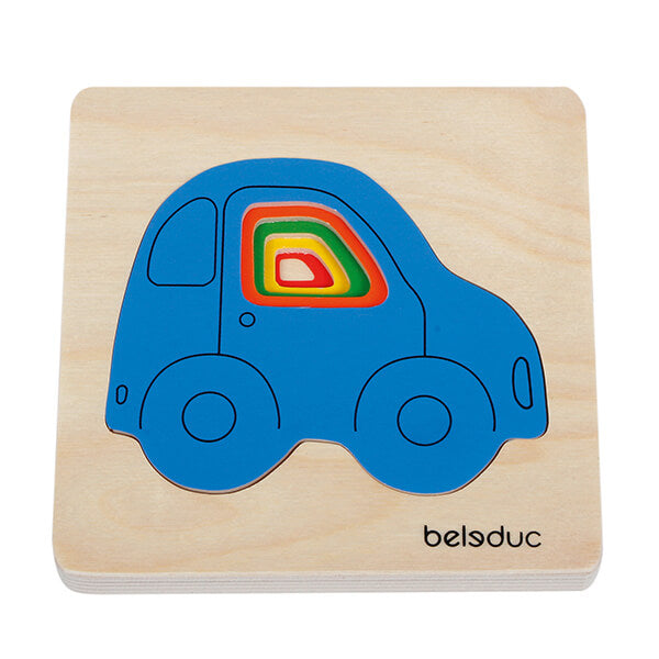 Puzzle Coches a capas Beleduc