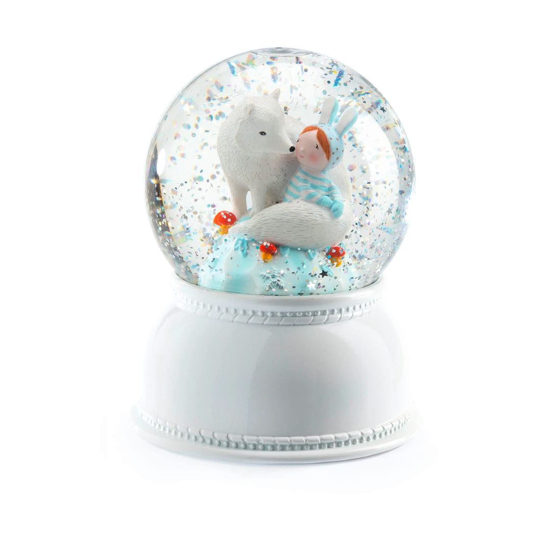 Lámpara bola de nieve Djeco Lila & Pupi